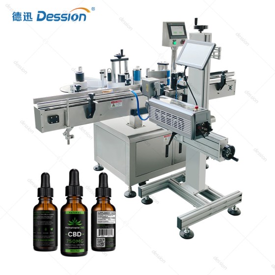 Automatic Labeling Machine for CBD Oil & Essential Oil Bottles